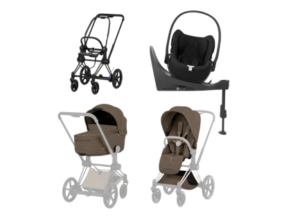 cybex e priam 5 4v1 coconut brown matt black