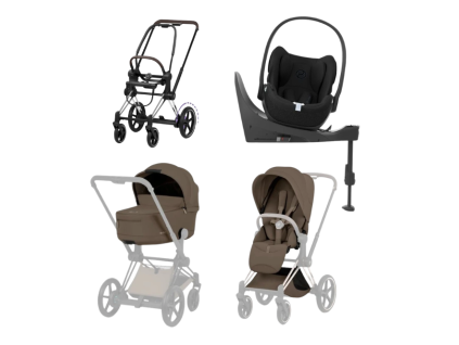 cybex e priam 5 4v1 coconut brown chrome brown