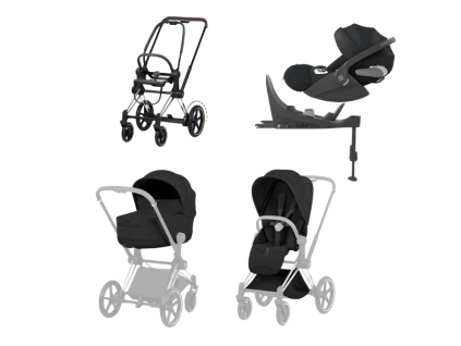 cybex e priam 5 4v1 sepia black chrome brown