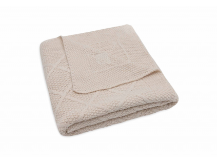 Jollein Deka 75x100cm Check Knit Oatmeal