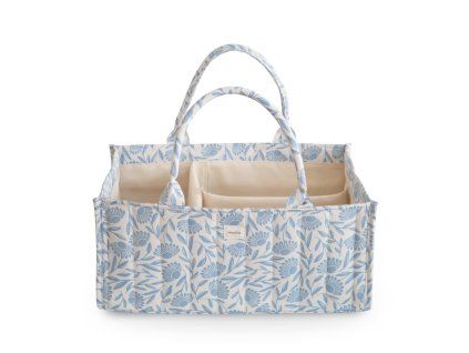 Diaper Caddy Blue Flowers p