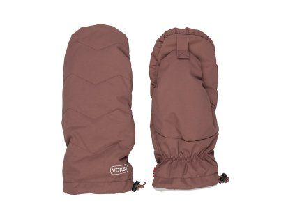 Voksi Stroller Mitten maroon light grey