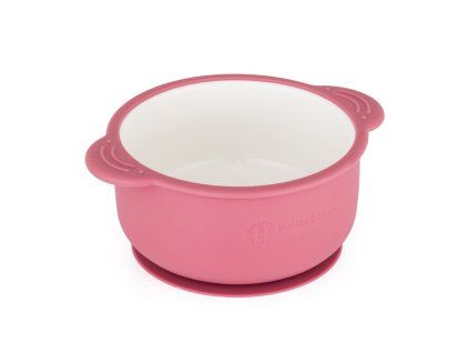 PETITE&MARS Miska keramická so silikonovým obalom Candy Pink
