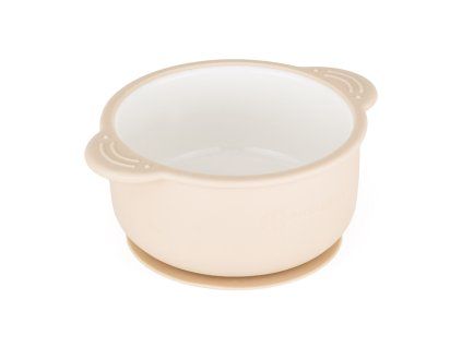 PETITE&MARS Miska keramická so silikonovým obalom Desert Sand