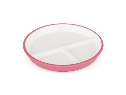 PETITE&MARS Tanier keramický so silikonovým obalom Candy Pink