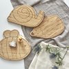 Breakfast Board Bamboo Wood Garden Explorer snail
