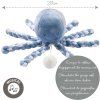 NATTOU Prvá hrajúca hračka pre bábätka chobotnička PIU PIU Lapidou blue infinity/light blue 0m+