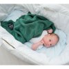 Lullalove Bambusová deka - Smaragdová zeleň