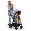 KINDERKRAFT Kočík kombinovaný B-tour Lite 3v1 Light Grey