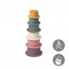 BABYONO Hračka stohovacie poháriky silikónové 3m+