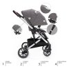 Zopa Set kočárek Quest+ korba+ adaptéry+ autosedačka, Tornado Grey/Silver
