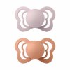 BIBS Couture anatomické cumlíky z prírodného kaučuku 2ks - veľkosť 2 - Ivory / Blush