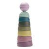 BIBS stohovacia balančná veža - Pastel Rainbow