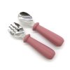 Dark pink Pumpkin spoon and fork