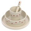 Dish Set PP/Cellulose Happy Rascals Heart lavender