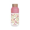 Plastová fľaša Ice Pink Flowers 570 ml