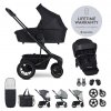 EASYWALKER Set XXL kočík kombinovaný Harvey⁵ Air Midnight Black s príslušenstvom