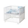 Baby Dan drevená ohrádka Comfort Medium White, 79x79x73 cm