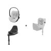 Cybex Platinum Cloud T i-Size PLUS + Sirona T i-Size PLUS + Isofix Base T - Platinum White