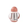 Hrnček termoizolačný so slamkou nerez 250ml Terracotta