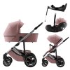 Britax Set kočárek Smile 5Z + hluboká korba + autosedačka Baby-Safe PRO + Vario Base 5Z Style, Dusty Rose