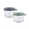 Béaba Tégliky na jedlo sklenené 2x 250 ml Green Grey
