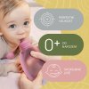 Zopa Silikónové plniteľné vrecko na detskú stravu, Transparent Grey