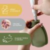 Zopa Silikónové plniteľné vrecko na detskú stravu, Transparent Grey