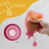 Zopa Silikónové plniteľné vrecko na detskú stravu, Transparent Grey