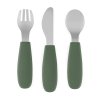 PETITE&MARS Sada príborov s nerezovej ocele Take&Match Misty Green 12m+