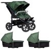 Tfk set duo2 frame 2025 - air wheel carrycot + seat olive