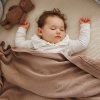 BABYONO Deka z prírodnej bavlny 75 × 100 cm dark beige 0m+