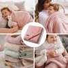 BABYONO Deka z prírodnej bavlny 75 × 100 cm pink 0m+