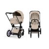CYBEX E PRIAM 5 Comfort ONE BOX matt black cozy beige uv