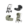 cybex e priam 5 3v1 sage green chrome brown
