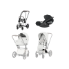cybex e priam 5 3v1 off white chrome brown