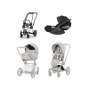 cybex e priam 5 3v1 city grey chrome brown