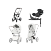 cybex e priam 5 4v1 off white chrome brown