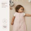 6246 1 letni muselinovy spaci vak 70 cm soft pink