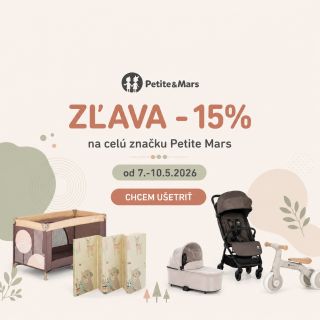 🌿 Zľava, ktorú si nechceš nechať ujsť! 🌿 Objavte obľúbené produkty značky Petite&Mars teraz so zľavou -15 % 🤍 Kočíky,...