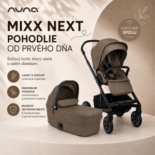 🤎 Nuna MIXX Next – pohodlie od prvého dňa 🤎 Kočík, ktorý si zamilujete vy aj vaše bábätko. ✨ Nuna MIXX Next spája prémiové...
