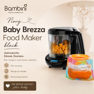 🖤 Novinka v Bambini! Predstavujeme Baby Brezza Food Maker Black – štýlového pomocníka, vďaka ktorému pripravíte domáce...