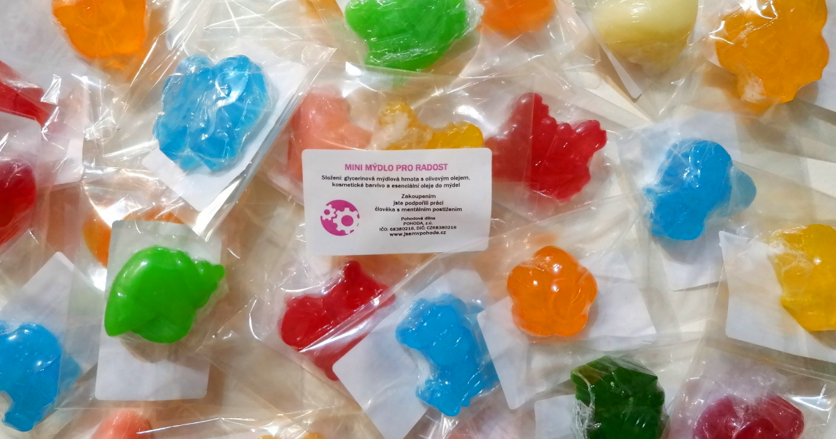 Mýdla v nových zářivých barvách
