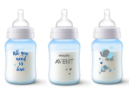 kojenecka lahev philips avent anti colic slon 260 ml