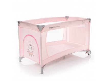cestovni detska postylka zopa caravan unicorn rose