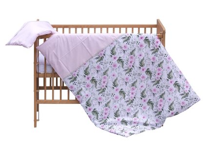 detske povleceni do postylky scarlett ruzicka 2 dilne 100 x 135 cm ruzova