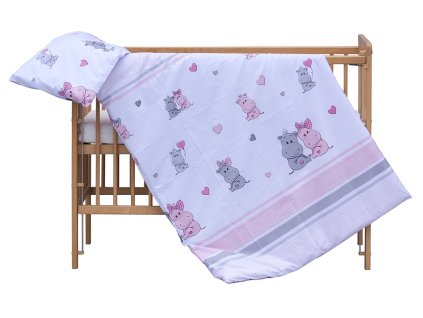 detske povleceni do postylky scarlett pupis 2 dilne 90 x 120 cm ruzova