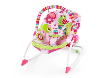 detske vibrujici lehatko bright starts pip raspberry garden do 18 kg