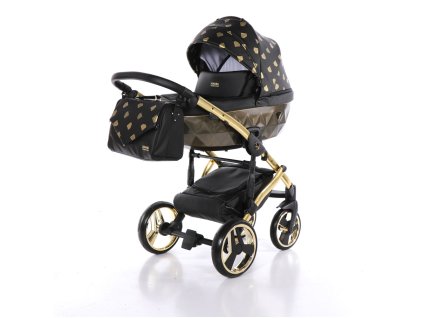 detsky kocarek junama glow 05 black gold