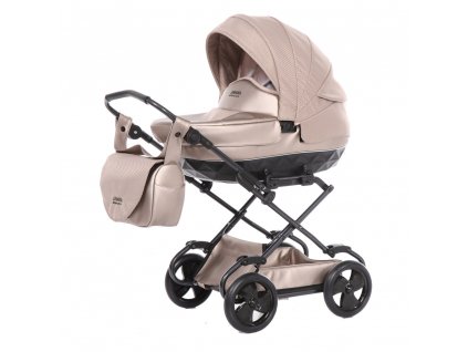 detsky hluboky kocarek pro panenky junama mini saphire 06 powder beige